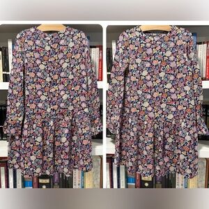 NWT Bonpoint Floral Print Gathered Dress - Size 10